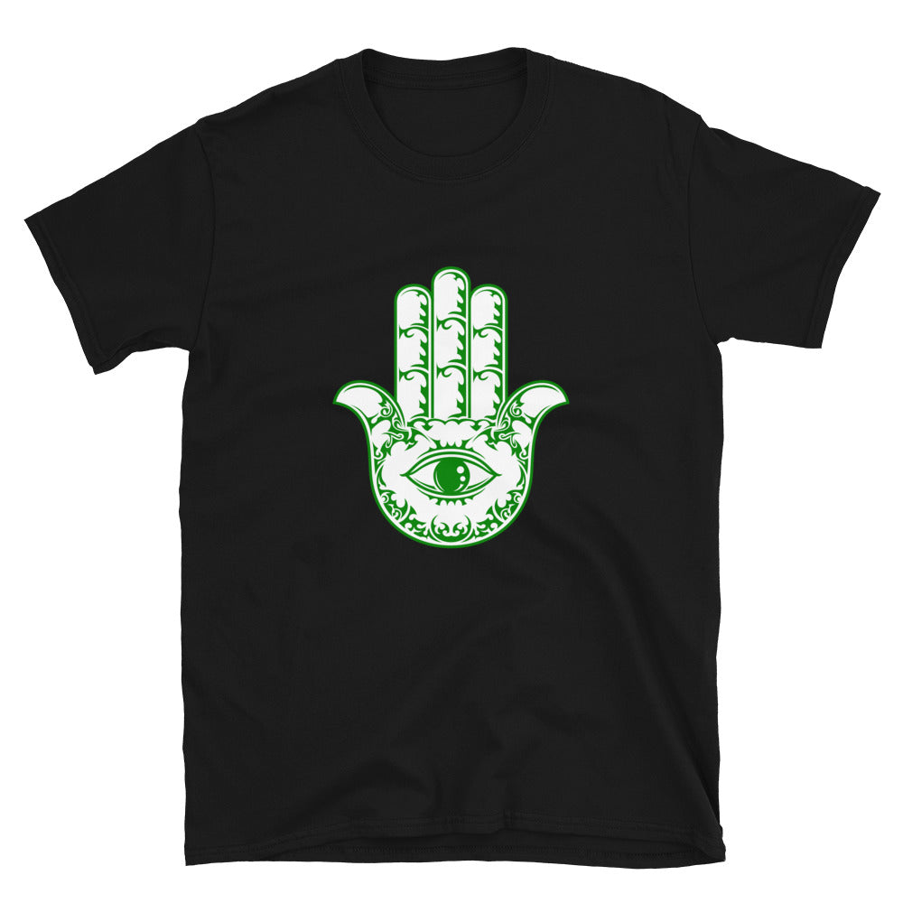 Green Hamsa "Hamesh-Khamesh" T-shirt