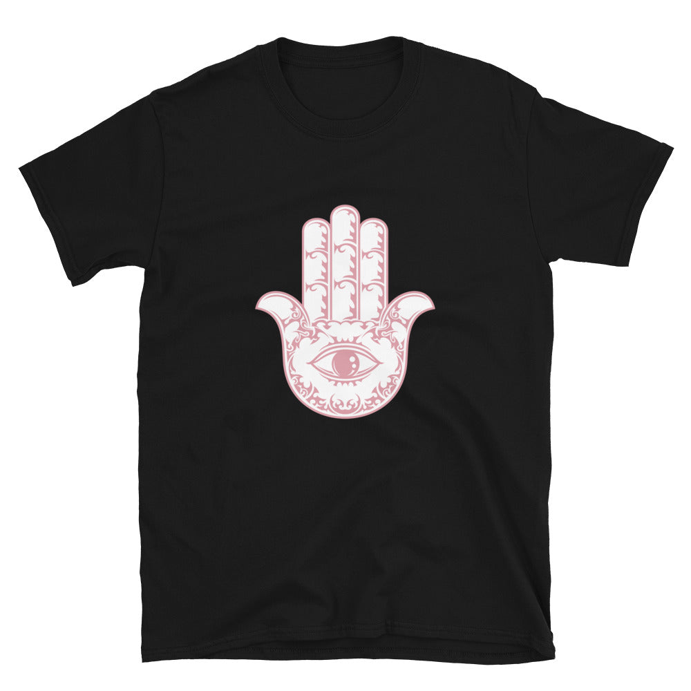Pink Hamsa "Hamesh-Khamesh" T-shirt
