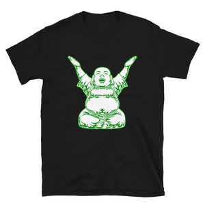 Green Laughing Buddha T-shirt