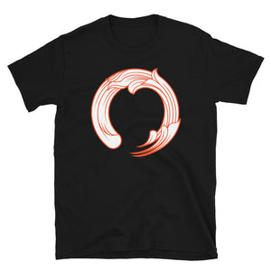 Orange ring-spun cotton Zen-Circle T-Shirt