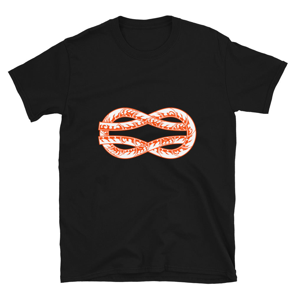 Orange ring-spun cotton Hercules Knot T-Shirt