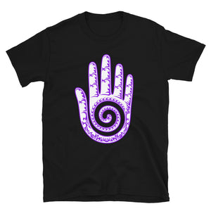 Purple ring-spun cotton Shaman's Healing Hand T-Shirt