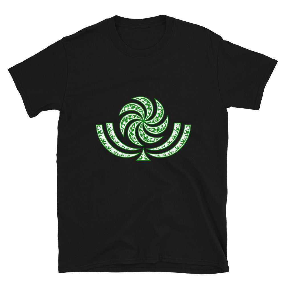 Green Georgian Sun Wheel Borjgali T-Shirt
