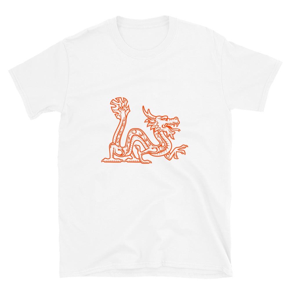 Orange Long Lung Dragon T-shirt