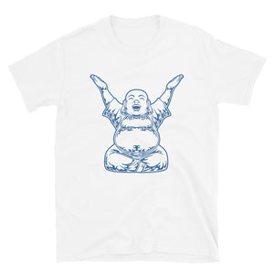 Blue Laughing Buddha T-shirt