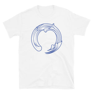 Blue ring-spun cotton Zen-Circle T-Shirt