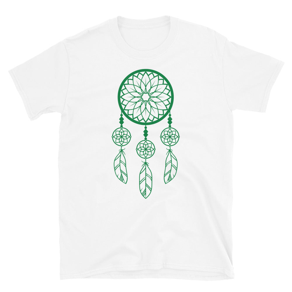 Green ring-spun cotton Dreamcatcher T-Shirt