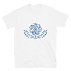 Blue Georgian Sun Wheel Borjgali T-Shirt