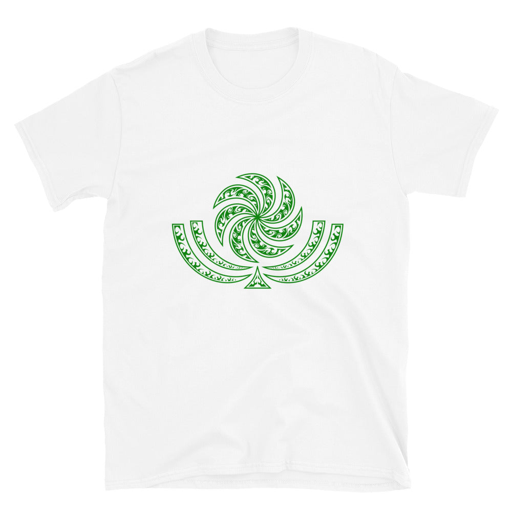 Green Georgian Sun Wheel Borjgali T-Shirt