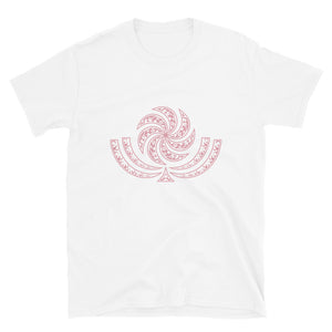 Pink Georgian Sun Wheel Borjgali T-Shirt