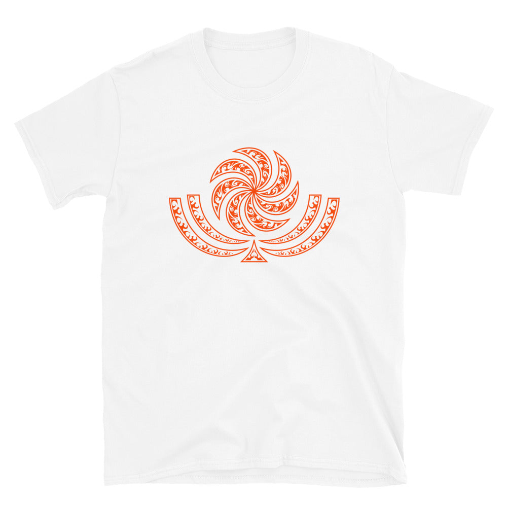 Orange Georgian Sun Wheel Borjgali T-Shirt