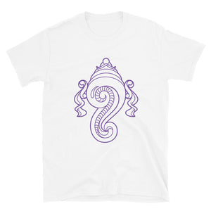 Purple ring-spun cotton Sankha T-Shirt