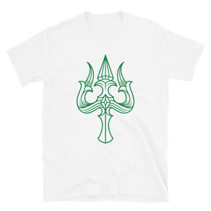 Green ring-spun cotton Trishula T-Shirt