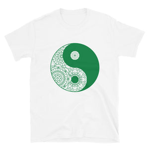 Green ring-spun cotton Yin-Yang T-Shirt