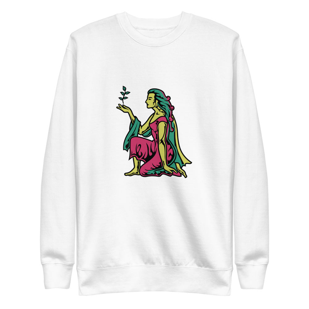 Virgo_ColorsGYR Multi-Color Fleece Sweatshirt