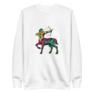 Sagittarius_ColorsGYR Multi-Color Fleece Sweatshirt