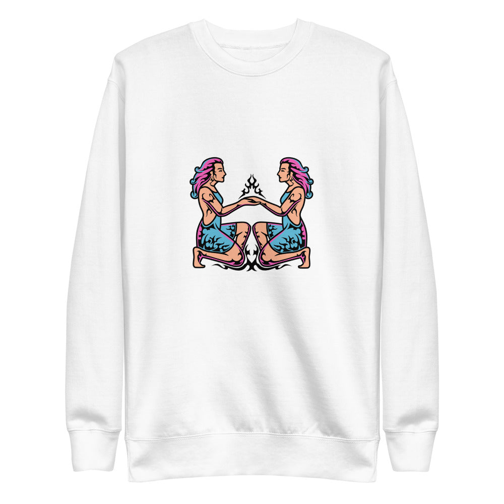 Gemini_ColorsMBO Multi-Color Fleece Sweatshirt