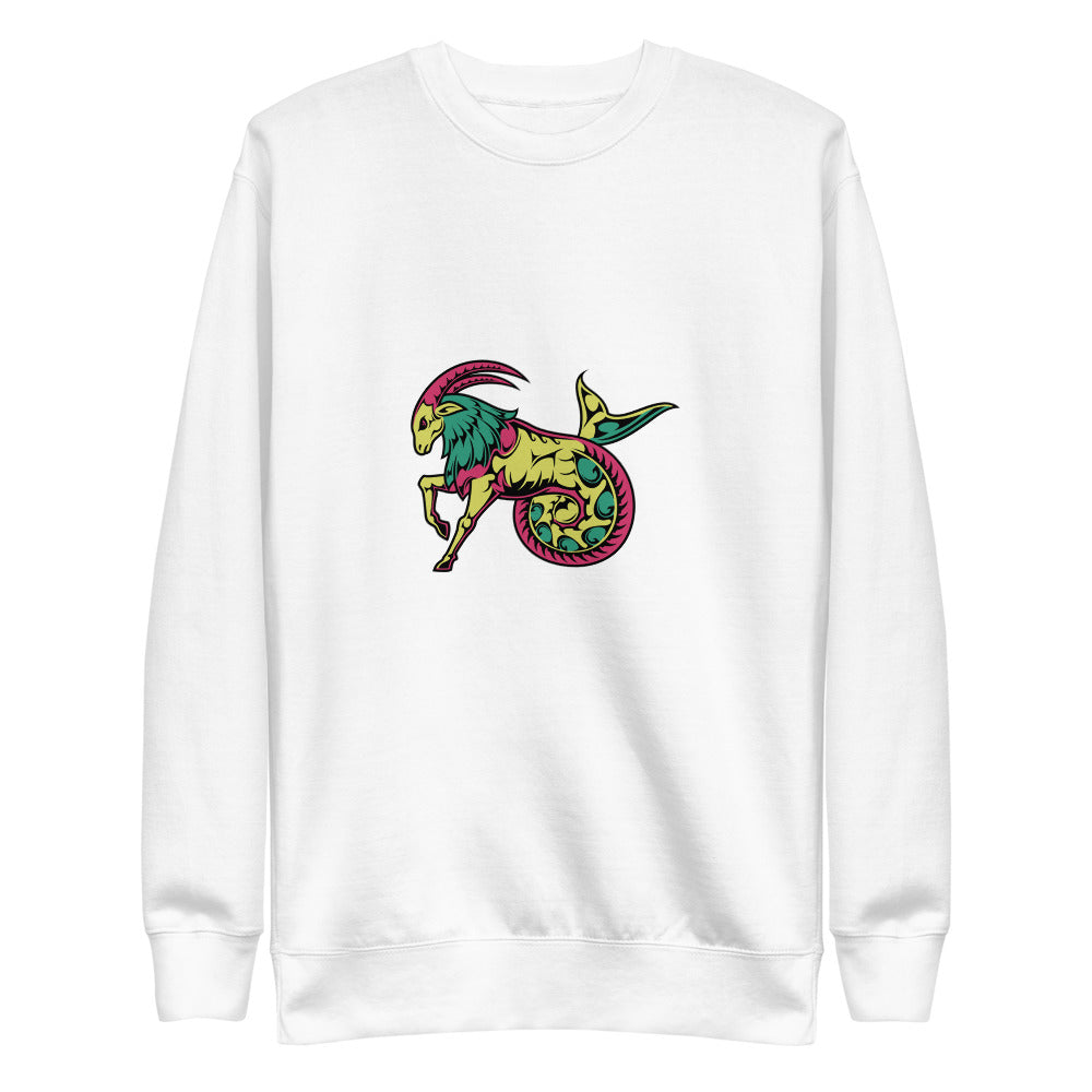 Capricorn_ColorsGYR Multi-Color Fleece Sweatshirt