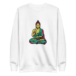 Buddha_ColorsGYR Multi-Color Fleece Sweatshirt