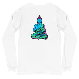 Buddha_Colors_BPG Multi-Color Long Sleeve Tee Front - Back Design