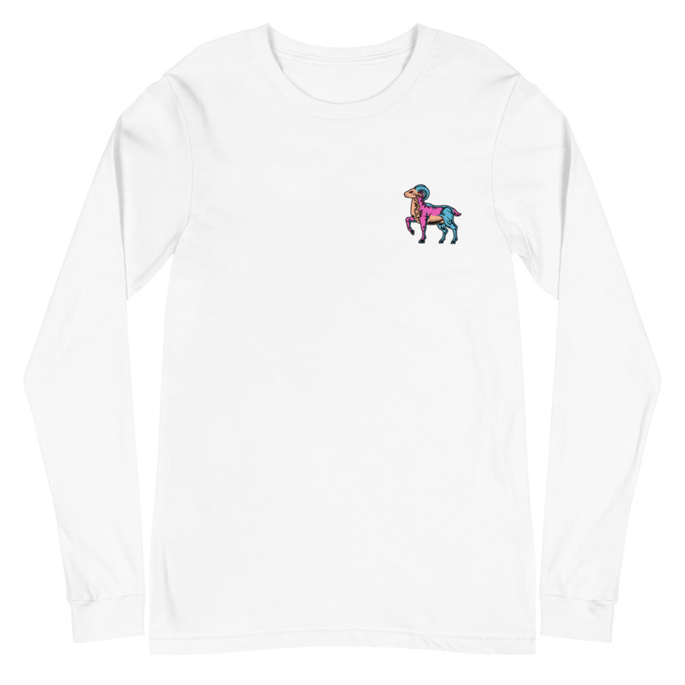 Aeries_ColorsMBO Multi-Color Long Sleeve Tee Front - Back Design